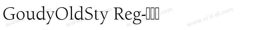 GoudyOldSty Reg字体转换